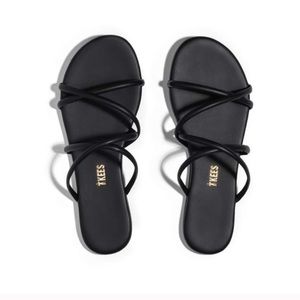 TKEES Black Sloane Sandals